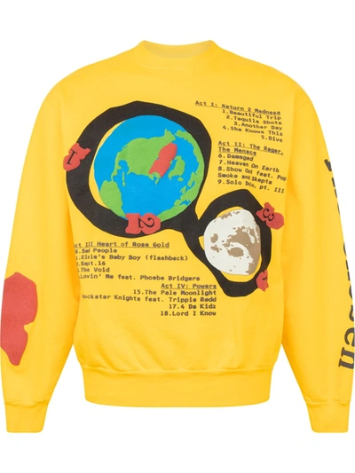 Kid Cudi X Cactus Plant Flea Market For Motm Iii Sweatshirt In Gelb