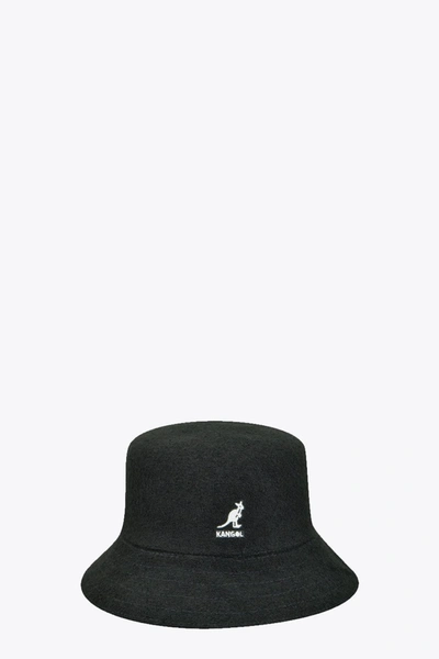 Kangol Logo Bucket Hat In Nero