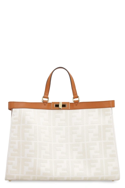 Fendi Peekaboo X-tote Bag In Ivory