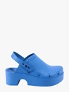 Xocoi Blue Recycled Rubber Clogs With Logo In Blue