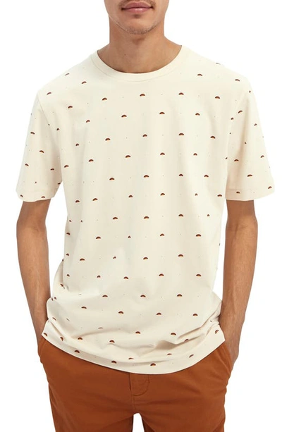 Scotch & Soda Jersey Cotton-blend T-shirt In White