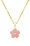 LILY NILY FLOWER PENDANT NECKLACE,152N-PK