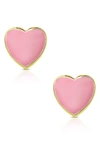 Lily Nily Heart Stud Earrings In Gold