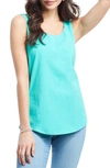 Nic + Zoe Perfect Scoop Tank Top In Riviera