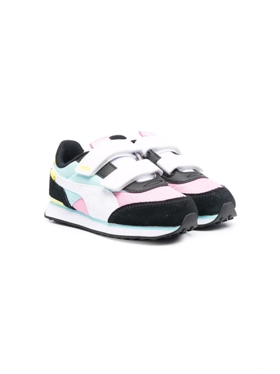 Puma Kids' Colour-block Touch-strap Trainers In Black