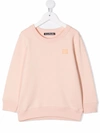 Acne Studios Kids' Mini Fairview Face Patch Sweatshirt In Pink