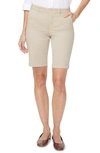 Nydj Stretch Cotton Blend Twill Bermuda Shorts In Feather