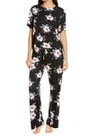 Honeydew Intimates All American Pajamas In Black Floral