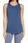 Zella Energy Tank In Navy Denim