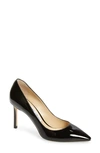 Jimmy Choo Romy 100mm Leather High-heel Pumps In Black Patent