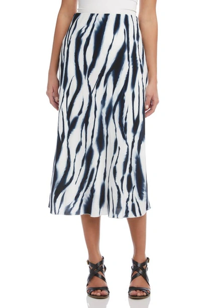 Karen Kane Bias Cut Animal Print Midi Skirt