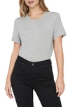 Aware By Vero Moda Ava Short Sleeve T-shirt In Light Grey