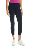 L Agence Margot High-rise Coated Skinny Jeans In Black