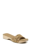 Veronica Beard Davina Suede Buckle Slide Sandals