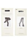 Swedish Stockings Astrid & Doris 2-pack Knee High Fishnet Socks In Black