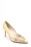 Something Bleu Seline Pointed Toe Pump In Ivory Romance