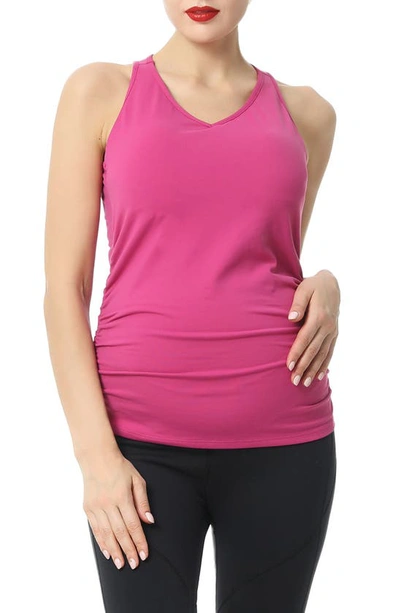 Kimi And Kai Rachel Maternity Performance Tank In Berry