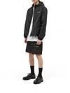 Valentino Hooded Logo-print Technical Windbreaker Jacket In Black