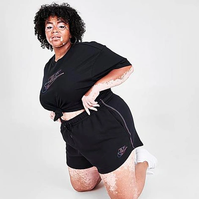 Nike Women's Sportswear Essential Futura Bike Shorts (plus Size) In Black
