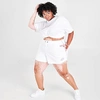 Nike Women's Sportswear Essential Futura Bike Shorts (plus Size) In White