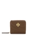 Tory Burch Kira Chevron Leather Bi-fold Wallet In Brown