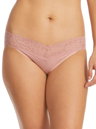 Hanky Panky Supima Cotton V-kini In Rooibos