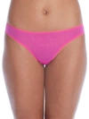 On Gossamer Gossamer Mesh Hip G Thong In Rose Violet