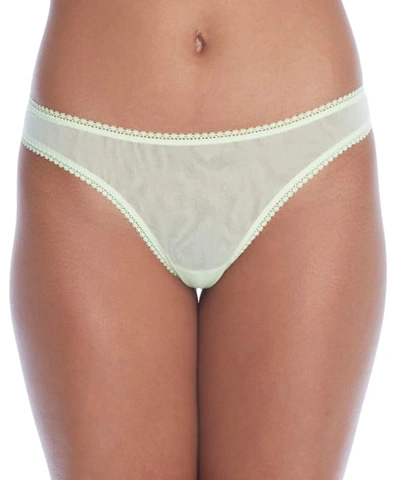 On Gossamer Gossamer Mesh Hip G Thong In Twist Of Lime
