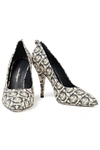 FERRAGAMO JUDY 105 JACQUARD PUMPS,3074457345626108765