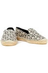 Ferragamo 10mm Sue Gancini Logo Fabric Espadrilles In Beige