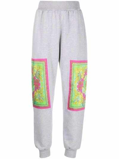 Philipp Plein New Baroque Print Sweatpants In Grey