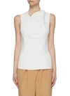 ACLER 'BENTON' STRUCTURED COLLAR SIDE PLEAT SLEEVELESS TOP