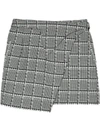 Wardrobe.nyc Wrapped Mini Skirt In Black