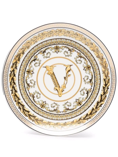 Versace Virtus Gala 17厘米餐盘 In White