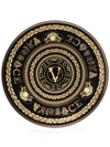Versace Virtus Gala 33cm Plate In Black