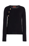 Altuzarra Minamoto Button-detailed Cashmere Sweater In Black,grey