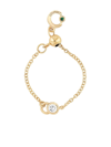 COURBET 18KT RECYCLED YELLOW GOLD CO ADJUSTABLE CHAIN LABORATORY-GROWN DIAMOND RING