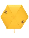 Moschino Manual Umbrella Supermini Shadow Bear In Yellow