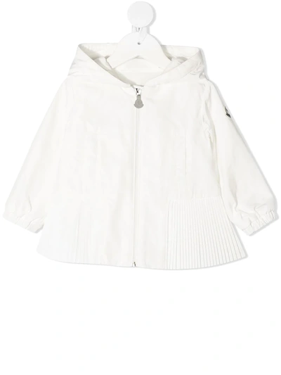 Moncler Babies' Eudokie Pleated-trim Parka In White