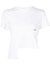 Heliot Emil Logo-print Panelled T-shirt In 白色