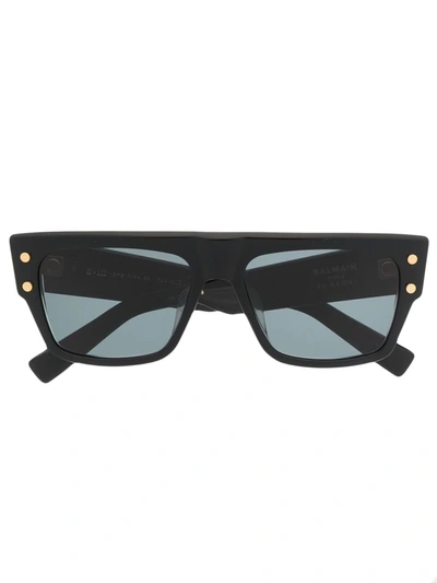 Balmain Eyewear Square-frame Sunglasses In 黑色