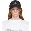 Balenciaga Women's Resort-embroidered Cotton Baseball Cap In Black,white