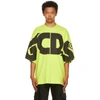 Gcds Oversized Logo Print T-shirt In Light Green