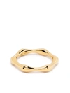 Missoma 18ct Gold Plated Vermeil Silver Molten Ring In Gold