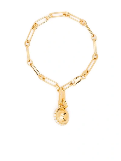 Missoma Aegis Chain Pavé Sphere Bracelet In Gold