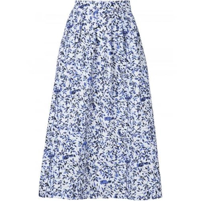 Marques' Almeida Floral-embroiderd Cotton-blend Skirt In Black