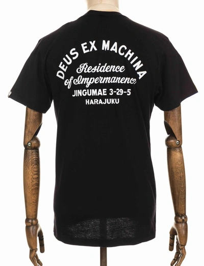 Deus Ex Machina Ibiza Pocket Address Tee In Black