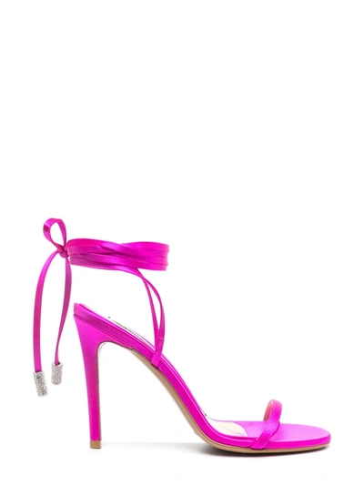 Alexandre Vauthier Amina Stiletto Satin Sandals In Pink