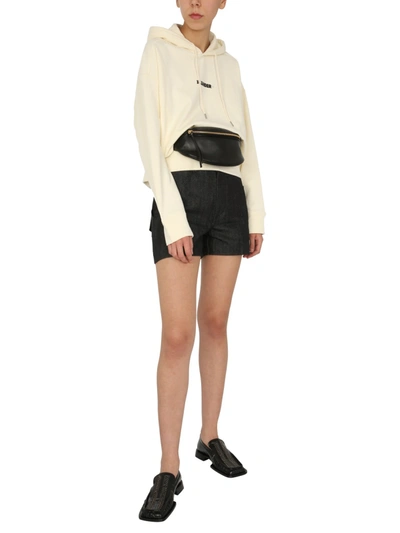 Jil Sander Wide-leg Selvedge-denim Shorts In Dark Blue