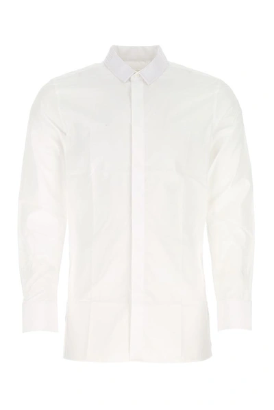 Givenchy Logo Detail Buttoned Shirt In White